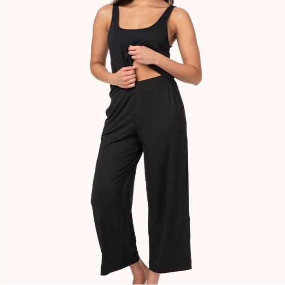 Lively Pants - LIVELY Pants Size Small The All Day Wide Leg NWT Black Wide Leg Cropped Casual